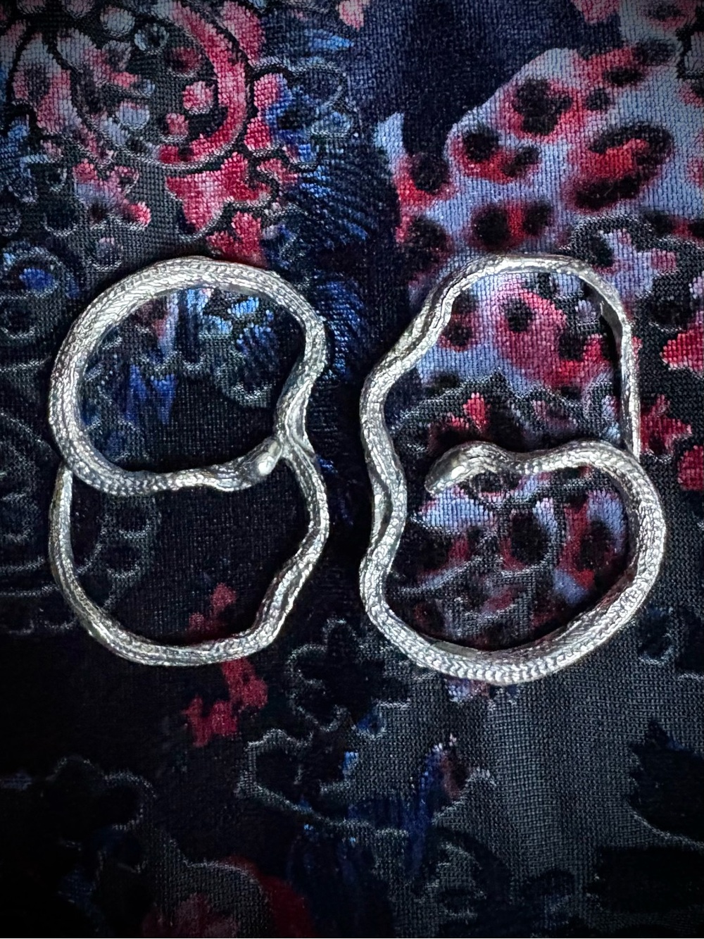 Snake Sterling Silver Earrings Artisan Handmade by Eilisain new